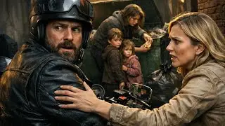 Biker saw his ex picking food from the trash with their twins &mdash; and his new wife made him stop.