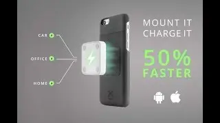 XVIDA Smartphone Mounting System with Qi Wireless Charging for Android & iOS