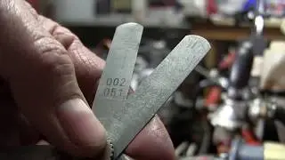 Equal Lift On Open for cam and crank timing, feeler gauge video