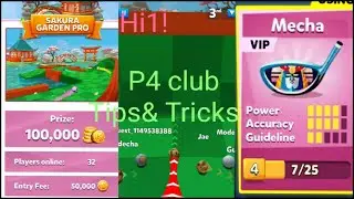 Golf Battle Sakura garden Pro Tips and tricks P4 club