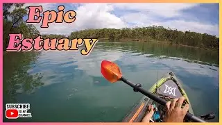 Fishing an Estuary in a Kayak.