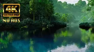Serene 4K Nature Relaxation for Sleep and Study: River and Forest Views (No Ads)
