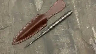 GB1711 DAMASCUS STEEL CUSTOM HANDMADE TRI-DAGGER KNIFE 10.5