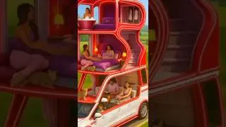 Futuristic Red Motorhome 🚐✨ Luxury Villa on Wheels with Cats & Bathtub