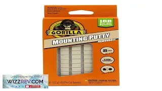 Gorilla Mounting Putty Non-Toxic Hanging Adhesive Removeable & Repositionable 168 Pre-Cut Review