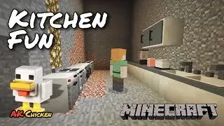 Minecraft: Kitchen Fun with Furniture Mod -  Ep 5 - AKChicken Tutorial Videos for Children