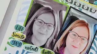2024 calendar/planner collaboration with my friend Heidi - Title page, Scrapbook Process Video # 46