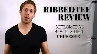 Ian's RibbedTee Review | RibbedTee MicroModal Black V-Neck Undershirt
