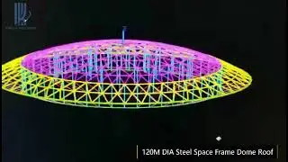 KLSF-Prefab Steel Space Frame Dome Roof