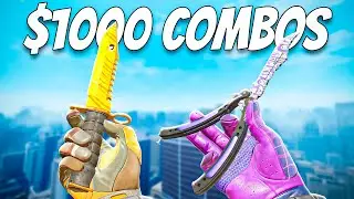 Лучшие наборы ножей и перчаток стоимостью до 1000 долларов в CS2!