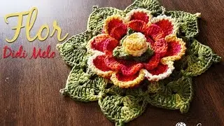 Flor em Crochê - Didi Melo - Professora Simone Eleotério