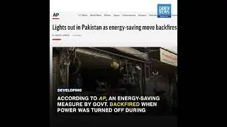 Power Breakdown In Pakistan: Govt's Energy-saving Measure Backfires | Developing | Dawn News English