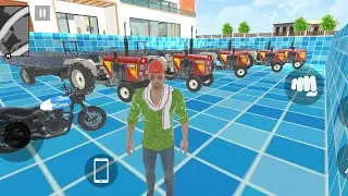 Franklin police Epic Flight | Indian left auto simulator gameplay | Indian bike 3D game | Water pool
