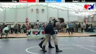 Tj Duncan vs. Riley Prentice at 2013 ASICS University Nationals - FS