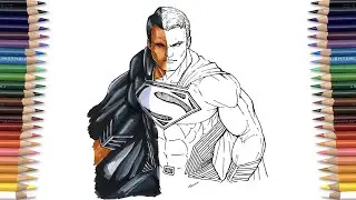 EPIC SUPERMAN Zack Snyder JL Coloring Pages [NCS] Elevate - Eclipse - This Life
