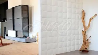 Монтаж гипсовых 3d панелей EViRO Кубы