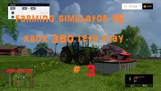 Farming Simulator 15 (Xbox 360) lets play # 3 grass mission time
