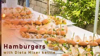 Hamburgers with Dieta Genier Mixing Kettle