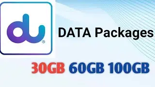 Du SIM 30GB 60GB 100GB Data packages 30 days 90 days