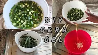 VLOGMAS23/25:DIY OKRA GEL AT HOME/ HOW I MAKE OKRA WATER FOR LENGTHY & VOLUMINOUS HAIR GROWTH