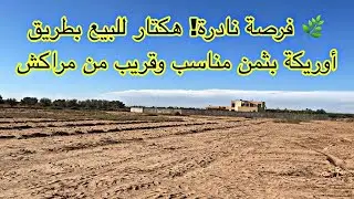 🌴 فرصة نادرة! هكتار للبيع بطريق أوريكة نواحي مراكش بثمن مناس