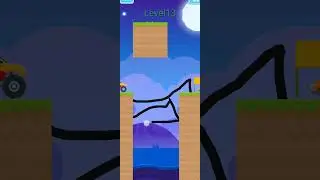 Draw car bridge mobile game 😝☺️ part 28 #viralgameplay #fly#shortvideo