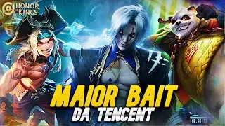 MAIOR BAIT DA TENCENT! NOVOS HER&Oacute;IS DO ARENA OF VALOR NO MUNDIAL DO HONOR OF KINGS FOI MAIOR MENTIRA