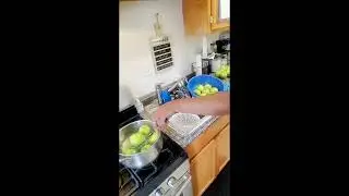 Dirty Apples/ Clean Apples. how to properly  clean apples before dipping