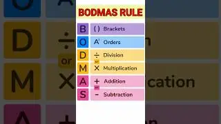 BODMAS rule | #shorts #bodmas #maths #ytshorts #mathematics #avinashsir