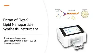 NanoGenerator Flex-S Demo for Lipid Nanoparticle synthesis, formulation, & preparation