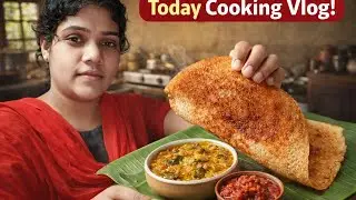 Today my cooking vlog.... Dosa, Palakura pappu recipe and Tamato pachadi 🍜  #cooking #food #vlog 
