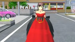 🎀 Cute red princess dress idea | Sakura School Simulator