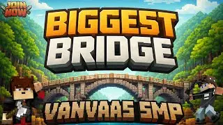 BUILDING THE BIGGEST BRIDGE EVER IN MINECRAFT LIVE! 😱🔥