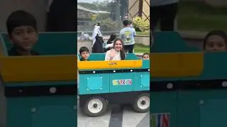 Toy Train Fun With Kids #youtubeshorts #viralvideo #toytrain #funride #garudamall