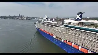 25 09 02 Celebrity Silhouette Cruise Ship arriving in Quebec City 5K