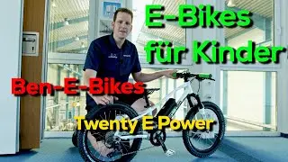 Ben-E-Bikes für K inder und Jugendliche - Leichtgewicht Twentyfour E-Power 10 Kilo Klasse!