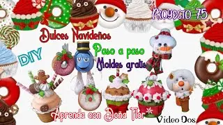 APRENDE A REALIZAR DULCES PARA DECORAR EL ARBOL DE NAVIDAD, DIY #manualidades #navidad Vídeo dos
