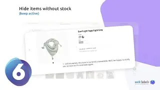 Shopware 6 plugin: Hide items without stock - keep active | Web Labels