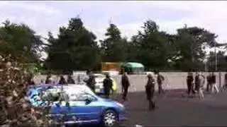 Visitor video: Police out in force for Rhyl FC Intertoto tie