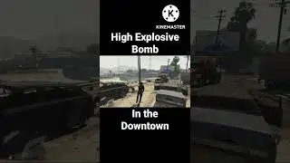 Police Officer, High Explosive Bomb in the Downtown #short #shorts #gta #fyp #viral #foryou