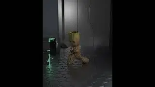 Blender Perfect Loop - Baby Groot #shorts