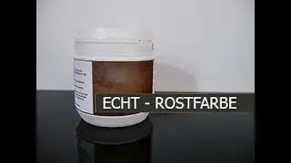Poppart echt Rostfarbe Wandbeschichtung