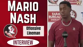 Freshman OFFENSIVE LINEMAN Mario Nash on sticking with FSU Football, veteran help | Warchant TV #FSU