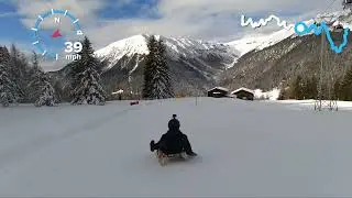 Rodeln: Rinerhorn; Racing the Bois and Kid FLIES Off Edge
