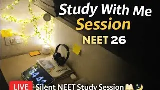 Jan 10 | Study With Me Live 📚📽️| NEET 2026 🎯 |10+ Hrs Deep Focus|