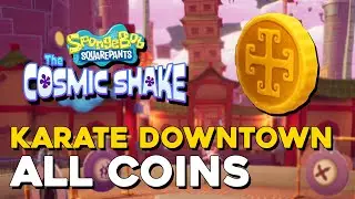 SpongeBob Squarepants: The Cosmic Shake Karate Downtown Bikini Bottom All Coin Locations