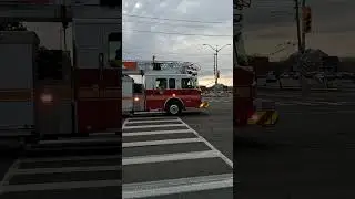 3 Burlington Fire Department Vehicles Wailing Through Fairview Street In Burlington Ontario 11/14/25