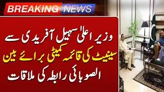Senate Committee Meets KP CM Sohail Afridi | Key Inter-Provincial Coordination Talks | Such News