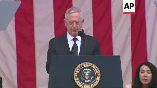 Trump Honors Fallen Troops at Arlington Cemetery