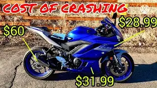 Цена аварии на новеньком Yamaha R3 2020 года | На самом деле все не так уж и плохо!